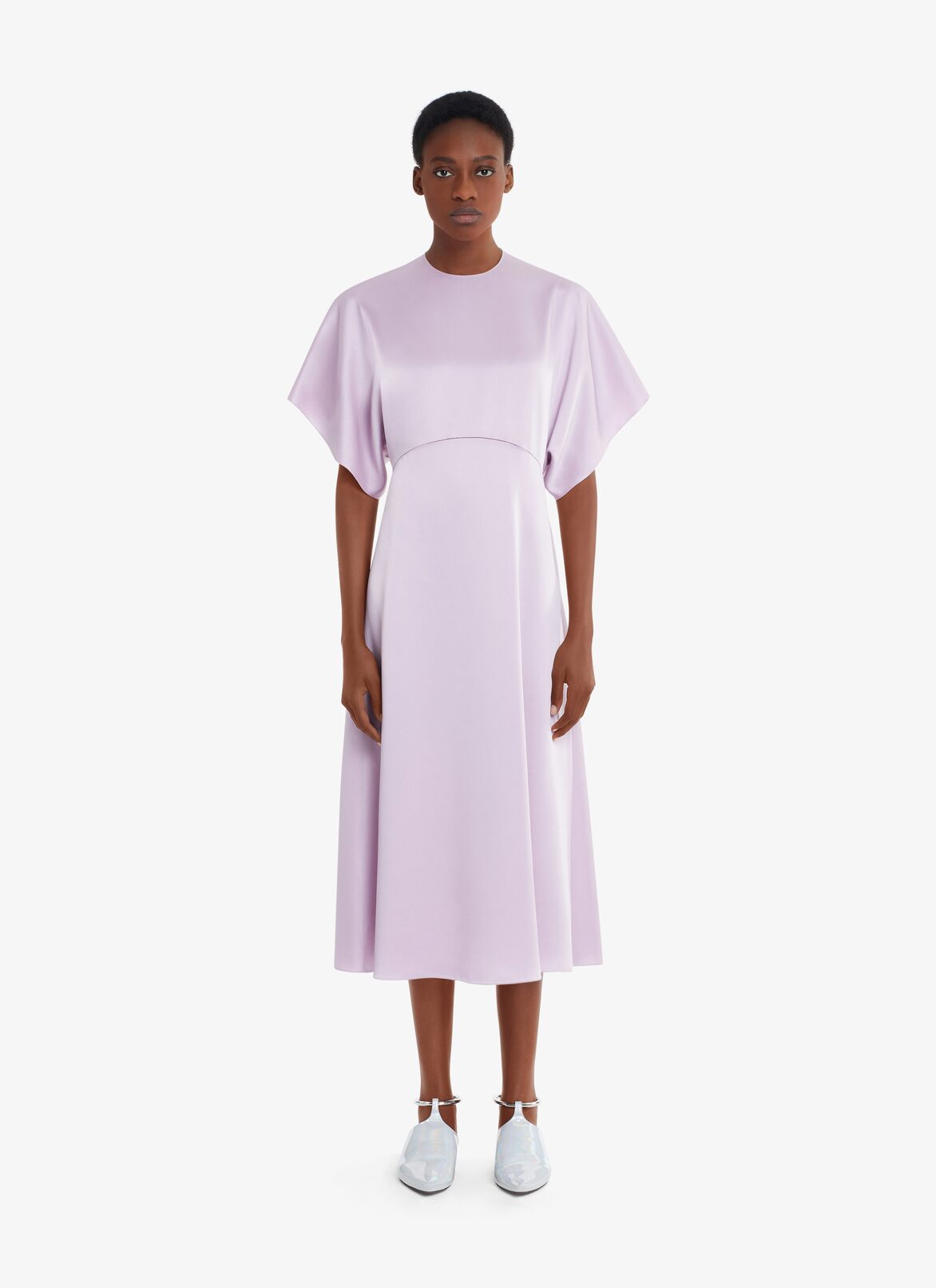 MIDI T-SHIRT SLEEVE SKATER DRESS ALAÏA PARME MIDI T-SHIRT SLEEVE SKATER DRESS